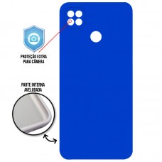 Capa para Xiaomi Redmi 9C - Case Silicone Cover Protector Azul